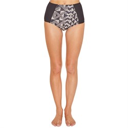 amuse society anakalia high rise wetsuit bottoms women s black sands front