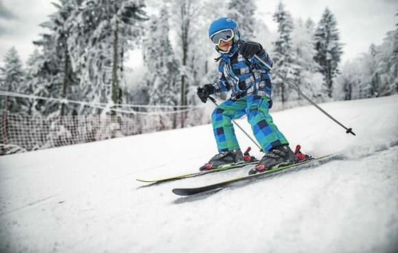 Boy on Skis Slide 1